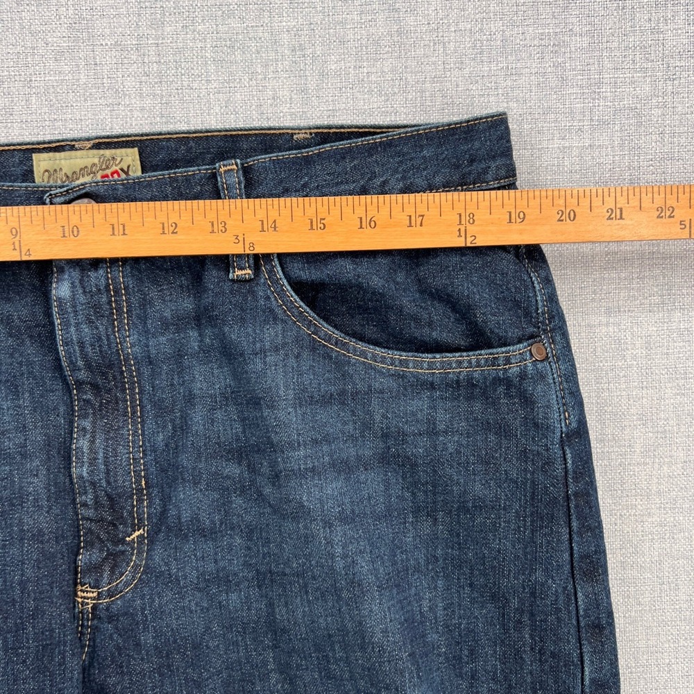 Wrangler 20X Straight Leg Jeans Men 38x33 Dark Wash Western Cowboy Denim - Picture 5 of 11